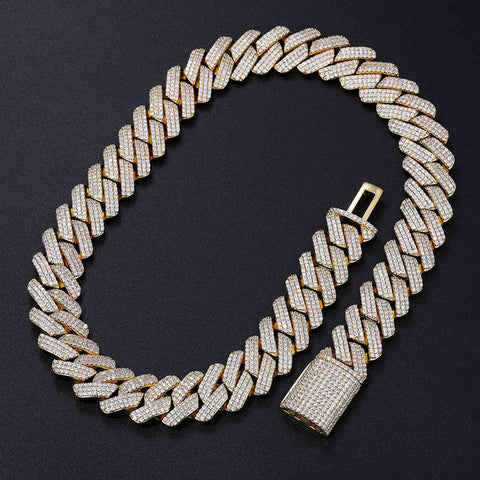 Moissnaite Diamond Hip Hop Luxury Cuban Chain For Men's