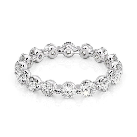 VVS1 Clarity Round Diamond Full Eternity Wedding Proposal Band