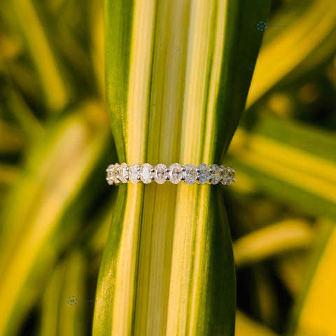 Oval Cut Lab Grown Diamond Full Eternity Band
