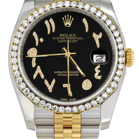 Shiny And Elegant Handmade Moissanite Watch For Men's