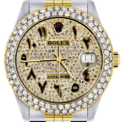 Arabic Dial Moissnaite Diamond Hip Hop Watch