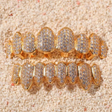 Sparkle Custom Made Moissnaite Diamond Grillz For Men's