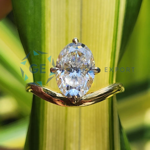 Oval Cut Solitaire Wedding Ring For Women