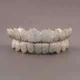 925 Silver Moissanite Luxury Iced Out Grillz For Men's & Women