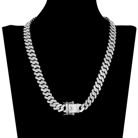 Round Cut Moissanite Diamond Hip Hop Jewelry Chain For Men's