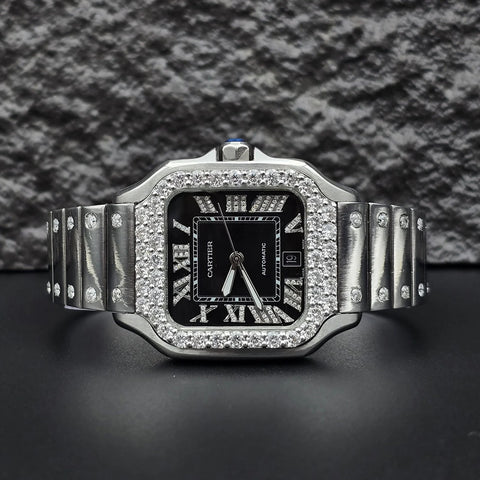 Automatic Movement Moissanite Wrist Fashion Watch