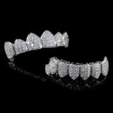 Lab Created Moissanite 925 Sterling Silver Grillz