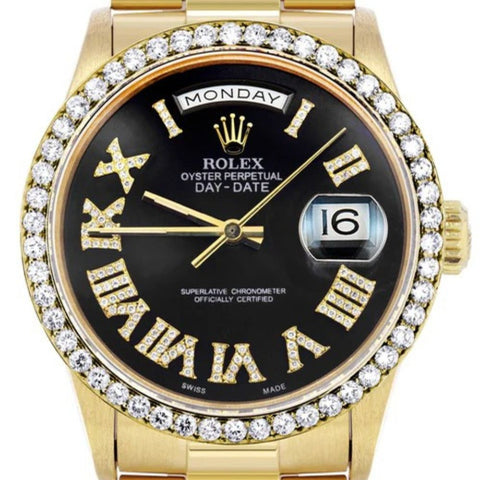 Black Color Dial Luxury Moissanite Expensive Watch