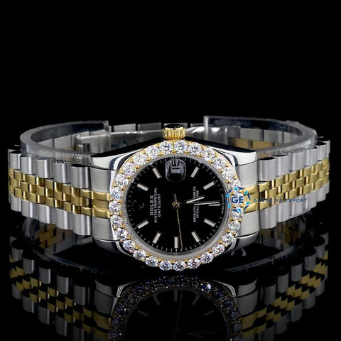 Dual Tone Classic & Elegant Style Moissanite Diamond Watch