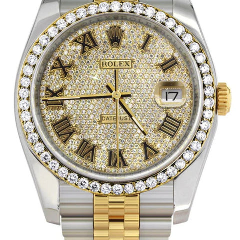 Date Just Moissanite Iced Out Luxury Fashion Watch