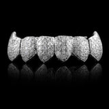 Lab Created Moissanite 925 Sterling Silver Grillz