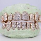 8 On 8 Round Cut Moissanite Customize Grillz