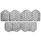 925 Sterling Silver Moissanite Diamond Grillz 4 Set