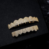 Iced Out Colorless Moissanite Sharp Teeth Grillz