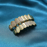 Half Iced Out Moissanite Grillz For Men's