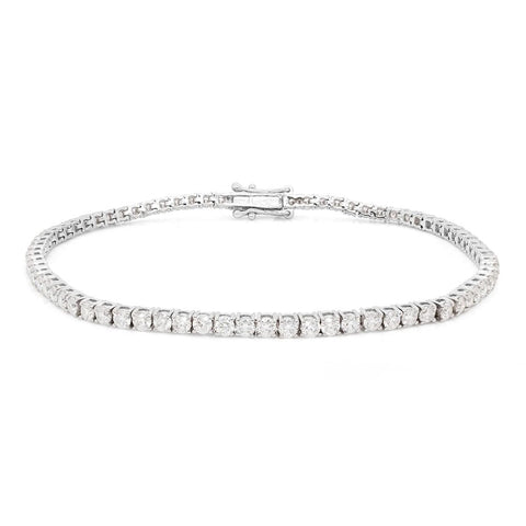 Round Cut Moissnaite Diamond Tennis Bracelet Gift For Her