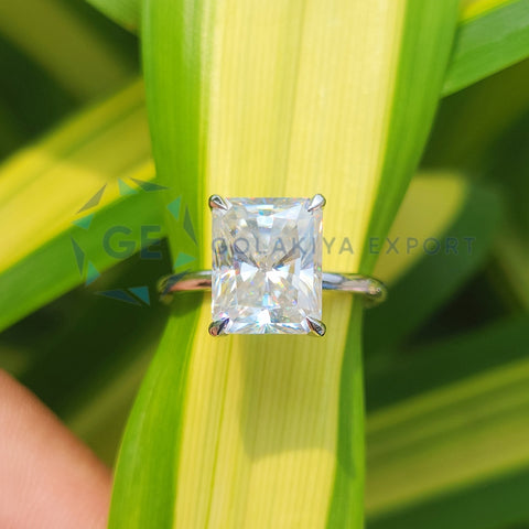 Radiant Cut Lab Grown Diamond Wedding Engagement Ring