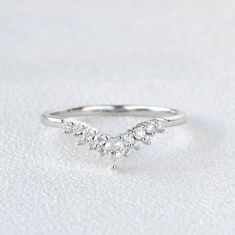 Pear Cut Moissanite Eternity Band For Wedding Bride