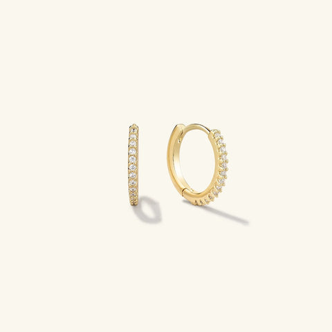 D Color Moissanite Round Cut Hoop Lever Back Earring