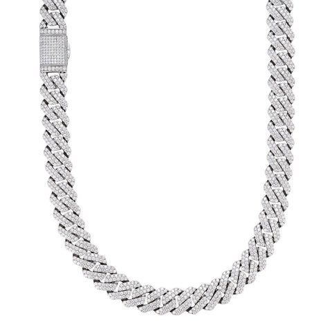 22mm Lab Created Moissanite Cuban Link Chain