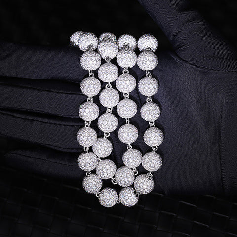Moissanite Diamond Hip Hip Luxury Ball Chain For Him