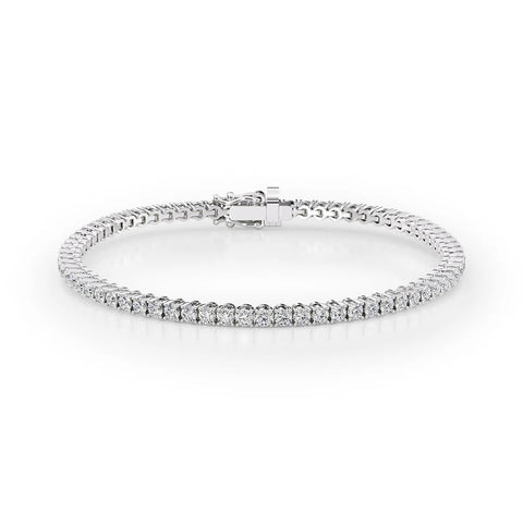 D Color Moissanite Round Cut Tennis Bracelets For Women