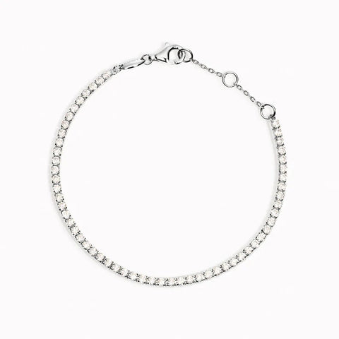 Lab Created Moissnaite Round Cut Fancy Style Tennis Bracelets