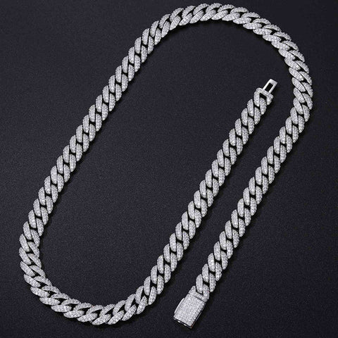 D Color Moissanite Round Cut Hip Hop Chain