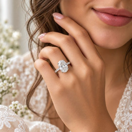 Lab Grown Diamond Engagement Ring For Her Gift