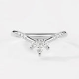 Unique Style Marquise & Round Cut Moissaite Band For Women