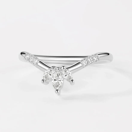 Unique Style Marquise & Round Cut Moissaite Band For Women