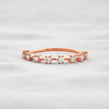 Half Eternity D Color Moissnaite Round Cut Band For Women