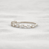 Half Eternity D Color Moissnaite Round Cut Band For Women