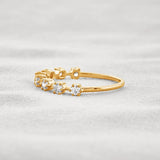 Half Eternity D Color Moissnaite Round Cut Band For Women