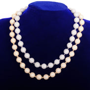 Moissanite Diamond Ball Link Chain For Men's