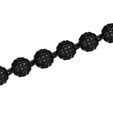 Black Moissanite Diamond Ball Link Bracelet