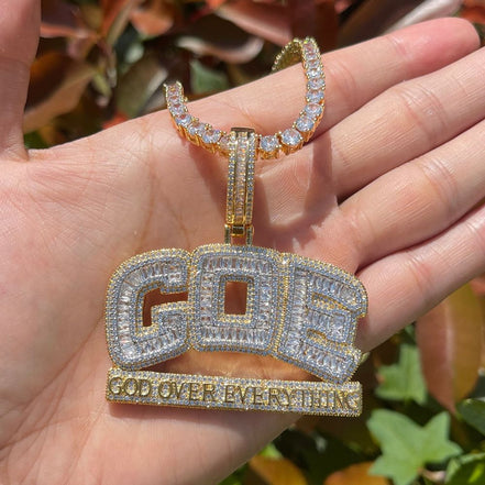 Rapper Style Moissanite Diamond Customize Pendant Necklaces