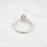 Pear Cut Hidden Halo Moissanite Wedding Proposal Ring
