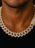 VVS1 Clarity Moissanite Pig Nose Cuban Linked Chain