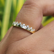 IGI Certified Round Cut Lab Grown Diamond Band For Women