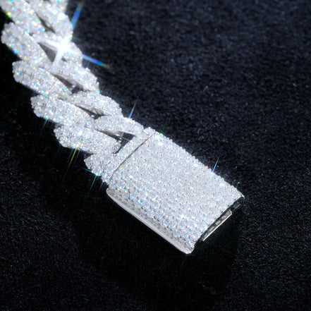 18mm Moissanite Diamond Luxury Hip Hop Chain For Men's