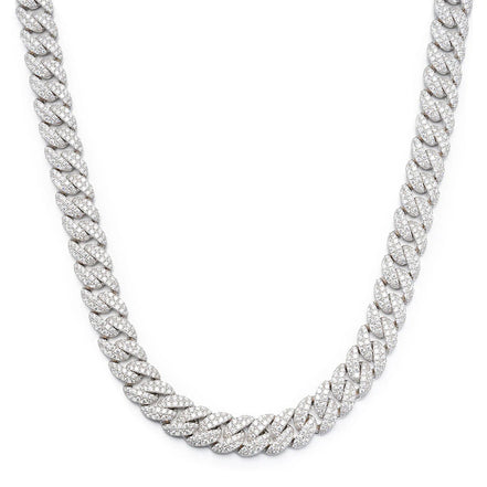 18mm Moissanite Hip Hop Cuban Link Chain