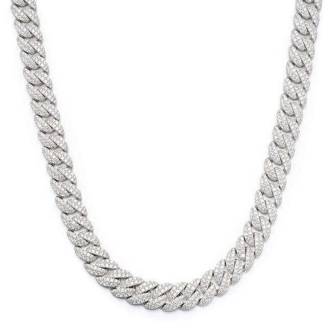 18mm Moissanite Hip Hop Cuban Link Chain