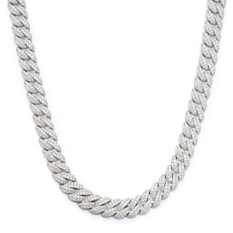 18mm Moissanite Hip Hop Cuban Link Chain