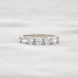 Round Cut Lab Created Moissanite Diamond Eternity Band