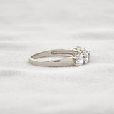 Round Cut Lab Created Moissanite Diamond Eternity Band