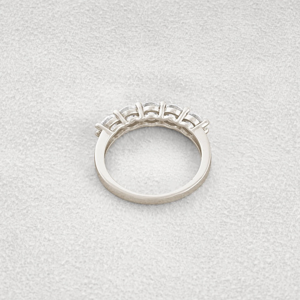 Round Cut Lab Created Moissanite Diamond Eternity Band