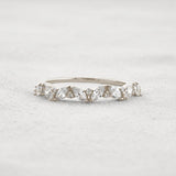 Marquise & Round Moissanite Fancy Eternity Wedding Band