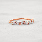 Marquise & Round Moissanite Fancy Eternity Wedding Band