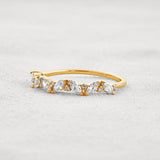 Marquise & Round Moissanite Fancy Eternity Wedding Band